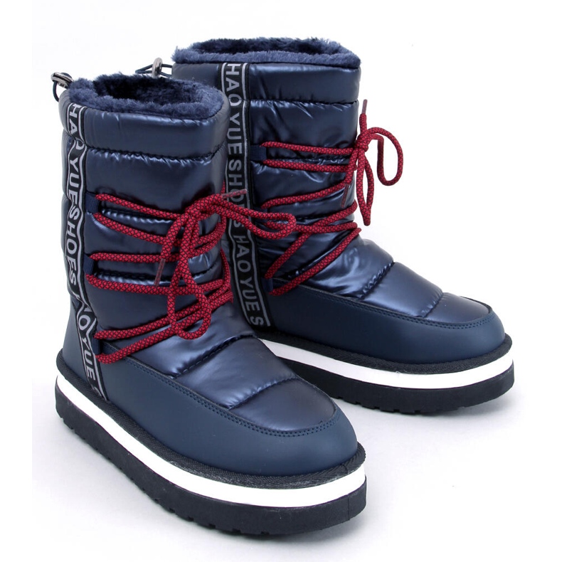 Botas de neve femininas Archie Navy azul 1