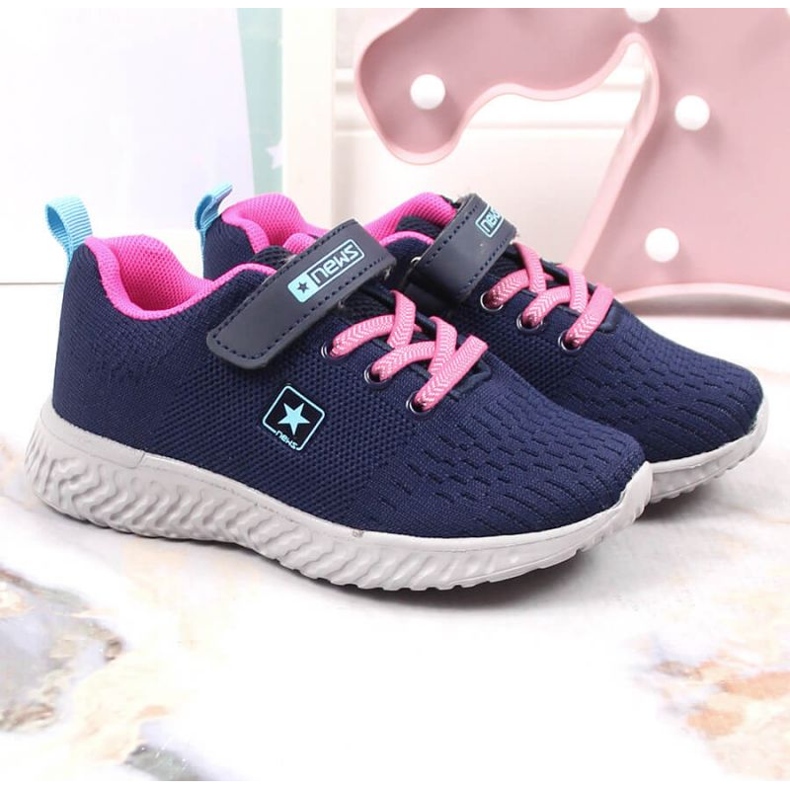 Calçado desportivo NEWS Jr EVE396A, azul marinho 2