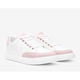 Tênis Brighton em branco e rosa 1