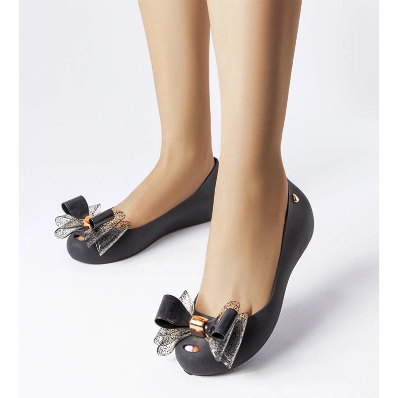 Sapatilhas meliski pretas com laço Jerome preto 1