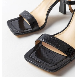 Inna Sandálias de salto alto Amalia pretas preto 1