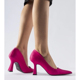 Sapatos Tore rosa com salto assimétrico 1