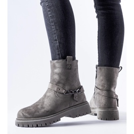 Botins cinza com isolamento e corrente Sedico 1