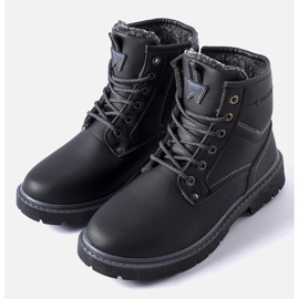 Botas Telti masculinas clássicas pretas com isolamento preto 1 Botas Telti masculinas clássicas pretas com isolamento preto 1