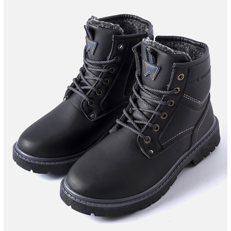 Botas Telti masculinas clássicas pretas com isolamento preto 1 Botas Telti masculinas clássicas pretas com isolamento preto 1