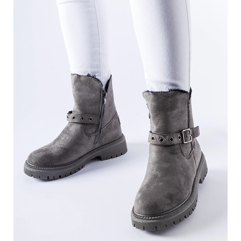 Botins Gibsonia com isolamento cinza 1 Botins Gibsonia com isolamento cinza 1
