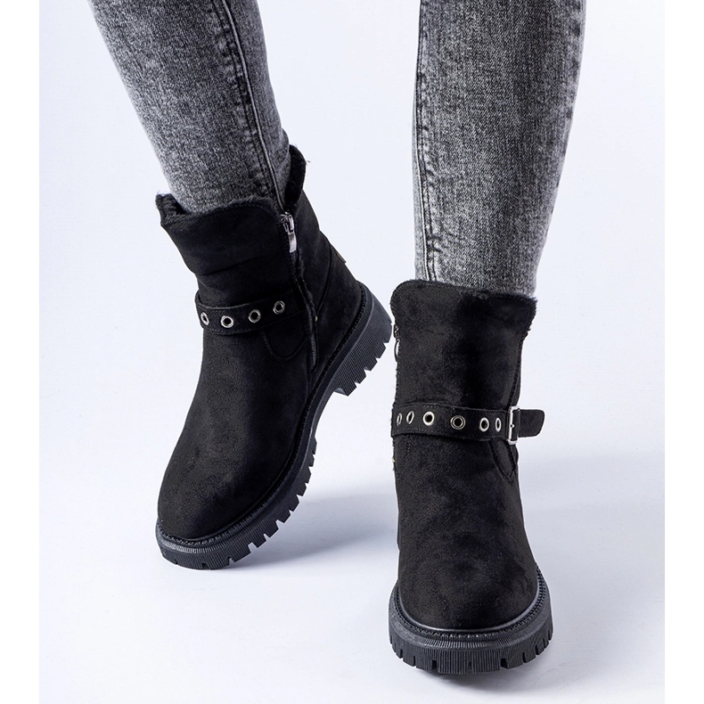 Botins Gibsonia com isolamento preto 1 Botins Gibsonia com isolamento preto 1
