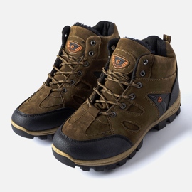 Botas marrons isoladas em trekking estilo Mer marrom 1