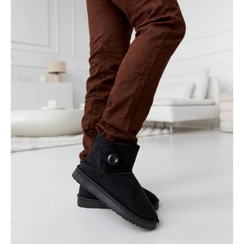 Botas de neve pretas com isolamento curto Snyder preto 1