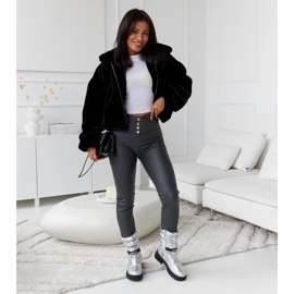 Botas de neve femininas com isolamento prateado Pulliam prata 1 Botas de neve femininas com isolamento prateado Pulliam prata 1