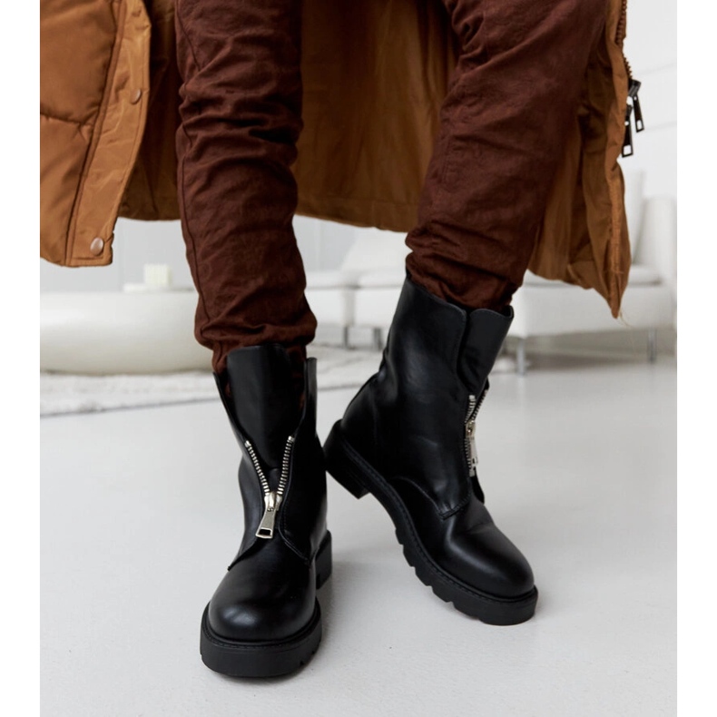 Botins pretos com isolamento e zíper Oakdale 2