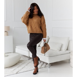 Botins marrons de salto baixo, Layman marrom 1