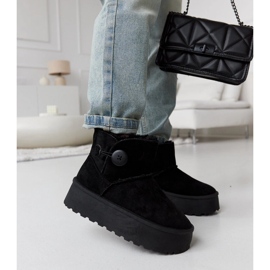 Botas de neve pretas com isolamento curto da Casimiro preto 2 Botas de neve pretas com isolamento curto da Casimiro preto 2