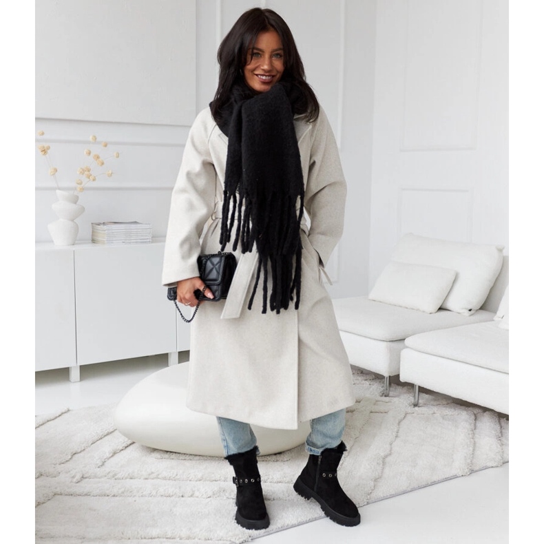 Botas Arturo em camurça ecológica com isolamento preto 1