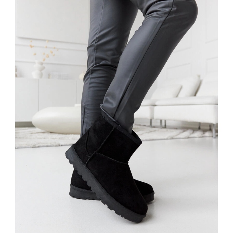 Botas de neve curtas com isolamento preto Menaggio 1 Botas de neve curtas com isolamento preto Menaggio 1