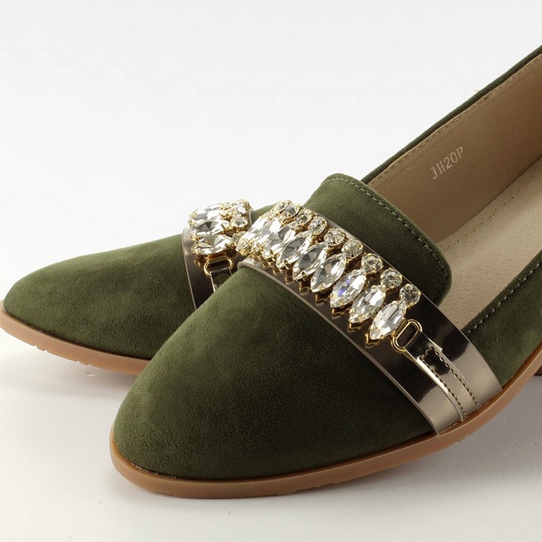 Lordes elegantes com zircônias cúbicas JH20P Verde 1