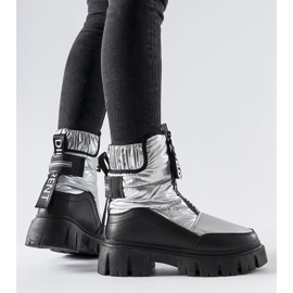 Botas de neve com isolamento preto e prata Moorhead 1