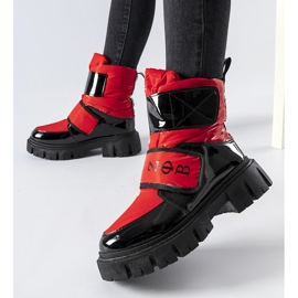 Botas de neve isoladas Reppert pretas e vermelhas vermelho 1