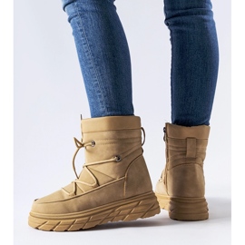 Botas de neve Jamison com isolamento bege fosco 1