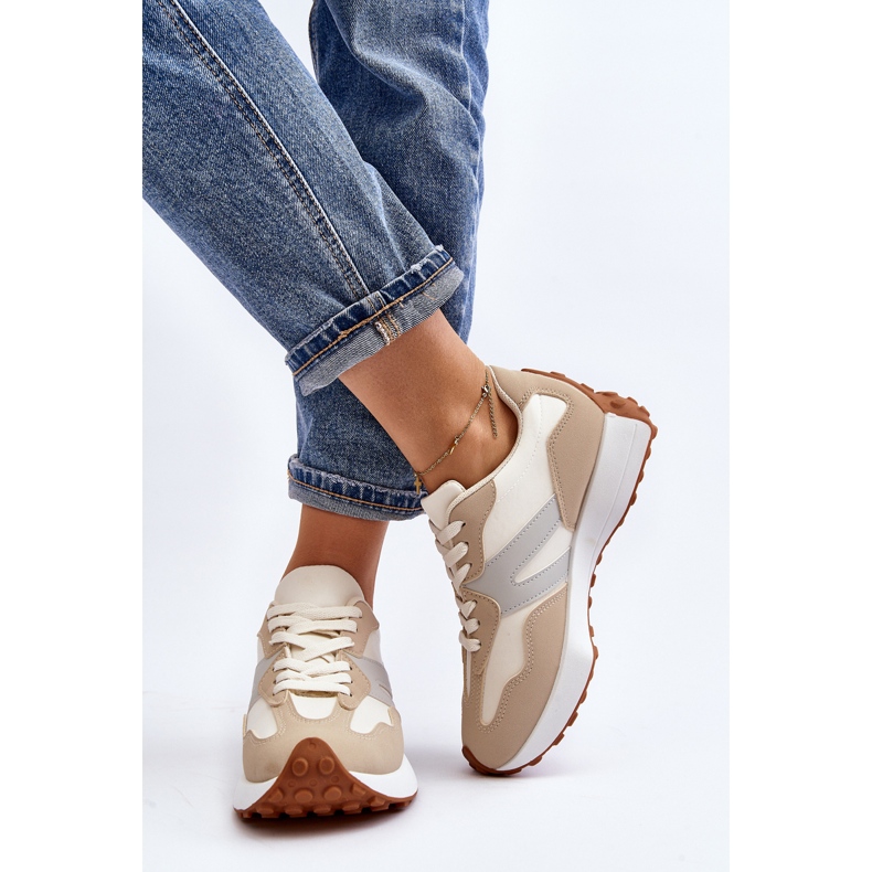 Calçados esportivos femininos Chloette bege 1