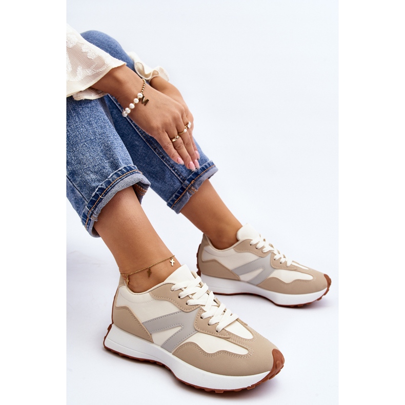 Calçados esportivos femininos Chloette bege 2