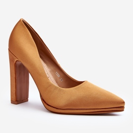 Sapatos de salto alto Camel Piatti castanho 1 Sapatos de salto alto Camel Piatti castanho 1