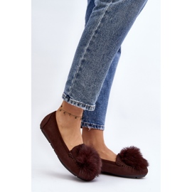 Mocassins Femininos Com Pele Marrom Novas 2