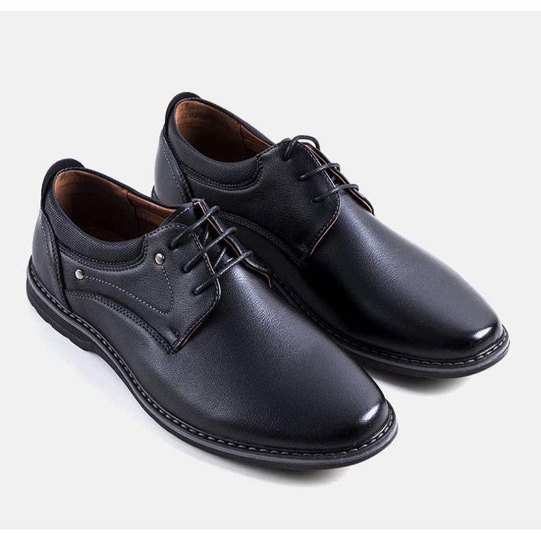 Brogues pretos de homem Toni 1
