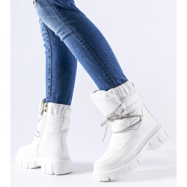 Botas de neve brancas com strass Pettenasco branco 1 Botas de neve brancas com strass Pettenasco branco 1