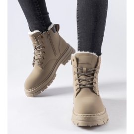 Botas de trabalho com isolamento bege da Stevens 1