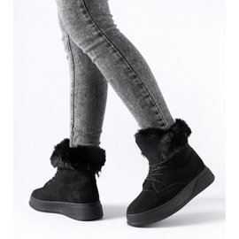 Botas de neve com plataforma Oliverio pretas preto 1 Botas de neve com plataforma Oliverio pretas preto 1