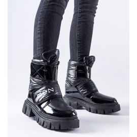 Botas de neve isoladas Reppert pretas preto 1 Botas de neve isoladas Reppert pretas preto 1