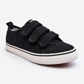 Tênis infantil com velcro baixo preto Dilan 2