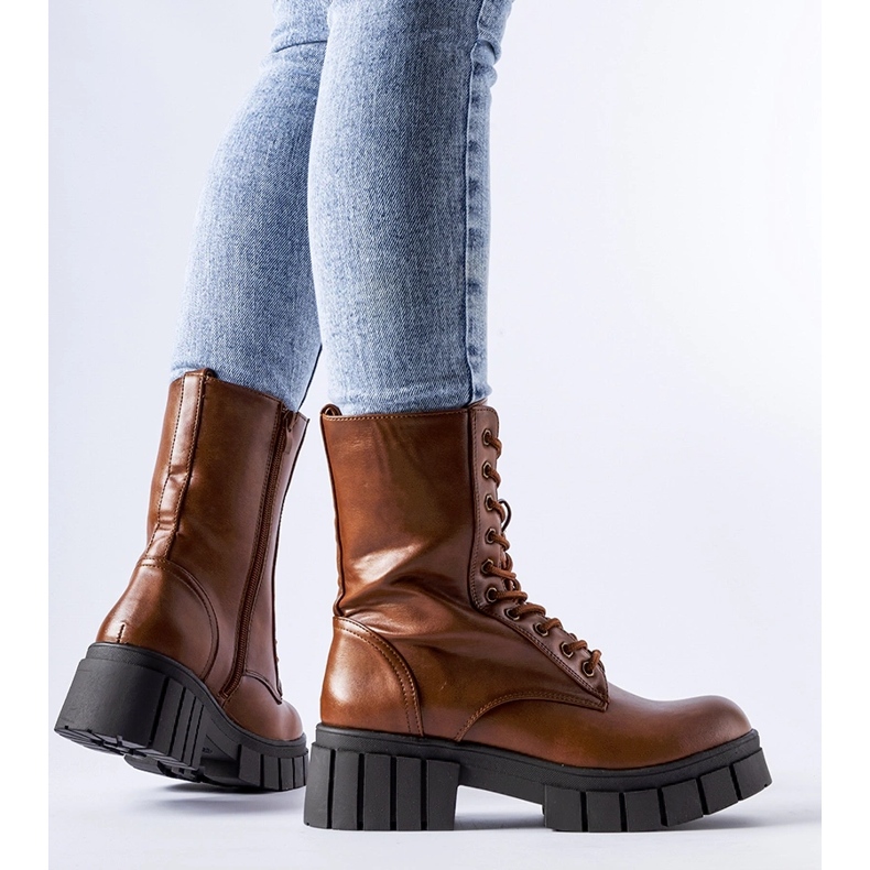 Inna Caramelo clássico Pedraza trabalhadores castanho 1