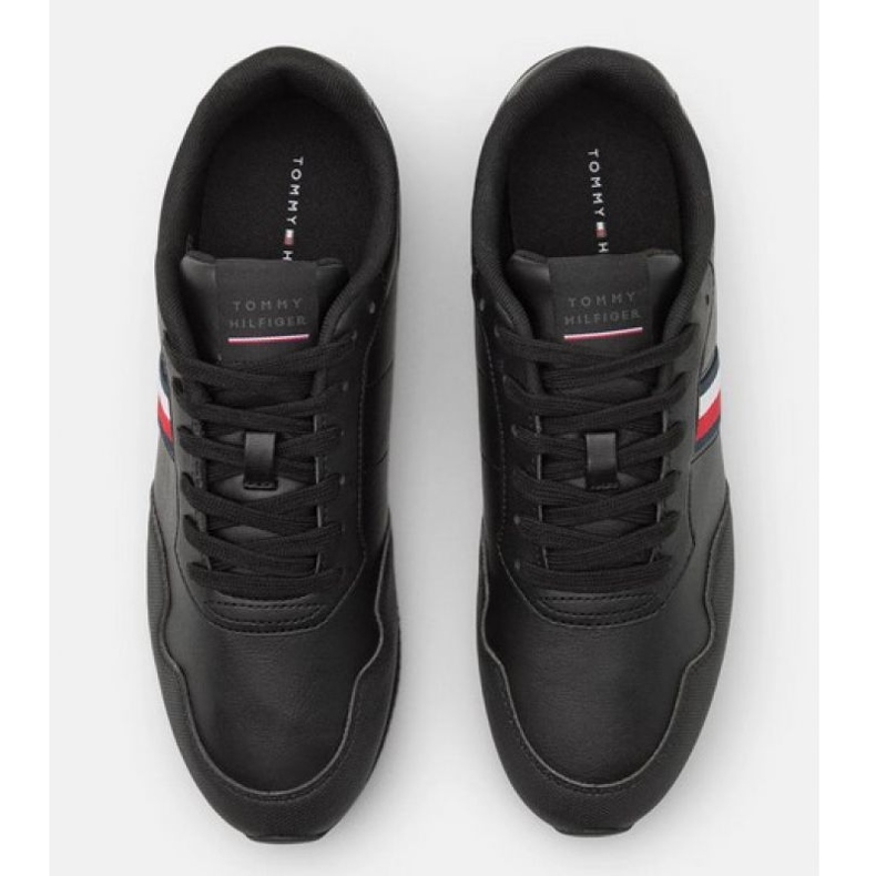 Sapatos Tommy Hilfiger Core Lo Runner Pu M FM0FM048340GQ preto 1