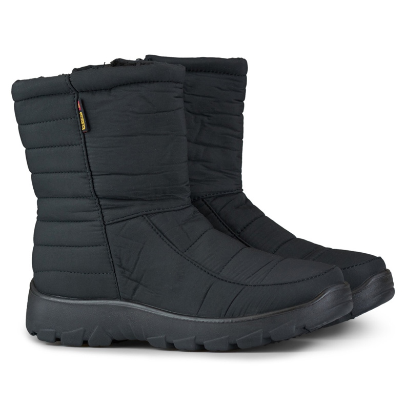 Botas de neve femininas, sapatos confortáveis de inverno com zíper preto 1 Botas de neve femininas, sapatos confortáveis de inverno com zíper preto 1