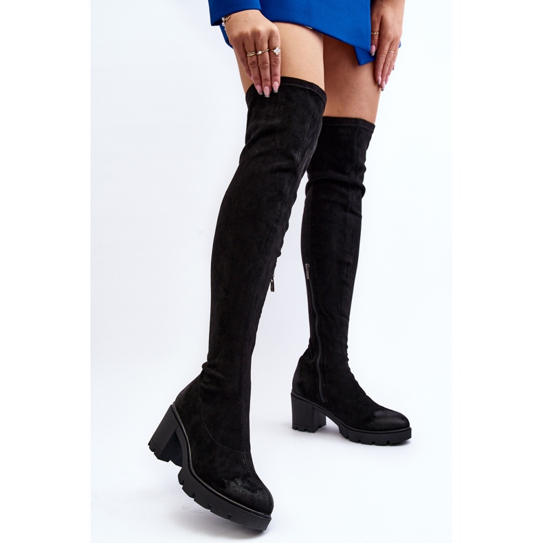 Botas acima do joelho La.Fi 270067B-SU pretas preto 2