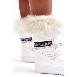 Seastar Botas de neve femininas com cordões brancas branco 2 Seastar Botas de neve femininas com cordões brancas branco 2