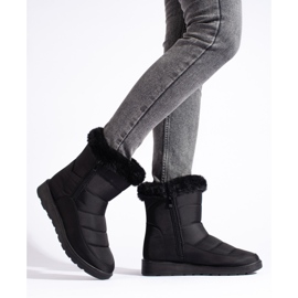 W. Potocki Botas de neve femininas negras da Potocki preto 1 W. Potocki Botas de neve femininas negras da Potocki preto 1