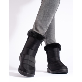 W. Potocki Botas de neve femininas negras da Potocki preto 2 W. Potocki Botas de neve femininas negras da Potocki preto 2