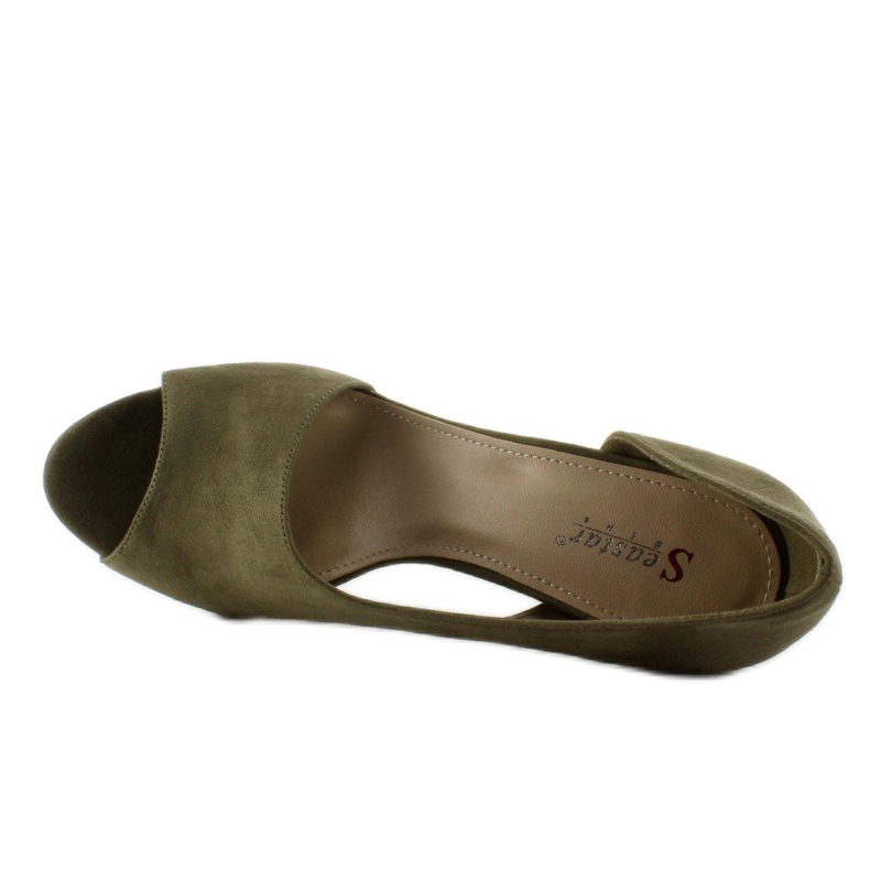 C70P Salto aberto assimétrico Olive verde 2