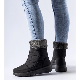 Botas de neve pretas de cunha baixa Brownton preto 1