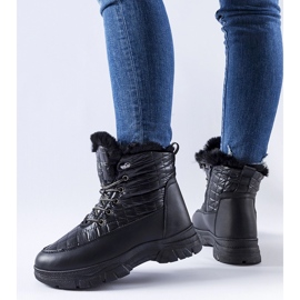 Botas de neve pretas com isolamento e plataforma Dwayn preto 1 Botas de neve pretas com isolamento e plataforma Dwayn preto 1