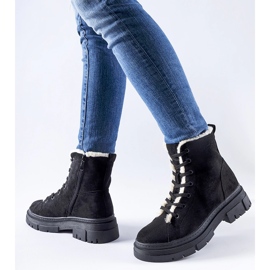 Botins pretos com isolamento feito de camurça ecológica Chamblee 1 Botins pretos com isolamento feito de camurça ecológica Chamblee 1