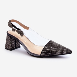 Bombas elegantes de bico fino D&amp;A MR91292-1 Preto 2