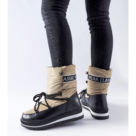 Botas de neve com plataforma Vineyard bege escuro 1