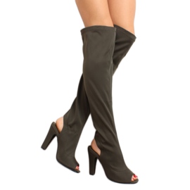 Botas de biqueira aberta R110P Verde 2 Botas de biqueira aberta R110P Verde 2