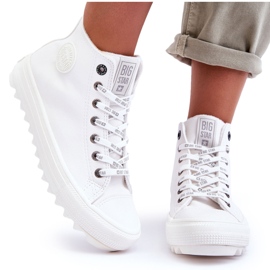 Tênis feminino Big Star High Warm White GG274108 branco 4