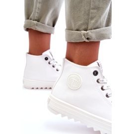 Tênis feminino Big Star High Warm White GG274108 branco 1