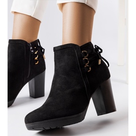 Bota salto camurça preto eco, Poule. 2